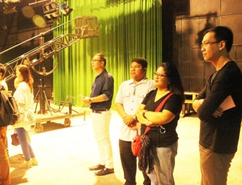 ABS-CBN studio tour of VU DBA students (Quezon City)